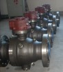 2 PC flange trunnion ball valve