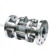 3 pc Body floating type flange end ball valve PN16